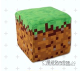 沙盒游戏Minecraft我的世界MC周边炸弹草坪方块抱枕 大号公仔毛绒