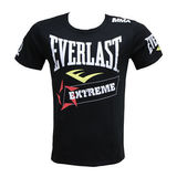 日本代购 拳击服 Everlast黑色短袖 拳击MMA散打休闲训练服