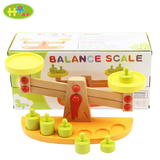 儿童玩具天平 叠叠乐积木 婴儿平衡启蒙 宝宝早教益智力木制玩具
