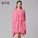 EITIE爱特爱商场同款2016秋季新款纯色优雅时尚简约风衣外套女