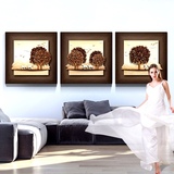 客厅装饰画沙发背景墙装饰画浮雕画现代简约三联挂画3d立体壁画