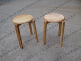 实木凳子 螺丝加固 全实木双档橡木凳 板凳 木头圆凳 餐凳 凳子