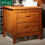 简约现代床头柜实木中式收纳储物柜橡木复古床边桌特价简易小柜子