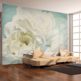 欧式简约时尚电视背景墙纸 客厅卧室无缝无纺布壁画 大型3D花卉