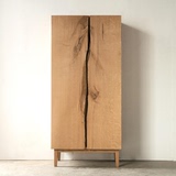 日式全实木大衣柜白橡木卧室家具收纳衣橱储物柜组合环保个性拉门