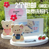 韩版创意儿童大6寸7寸相框 宝宝相框摆台相架小熊儿童礼物卡通