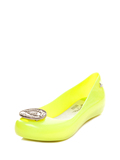 Vivienne Westwood VW + MELISSA合作款柠檬黄鱼嘴平底果冻鞋