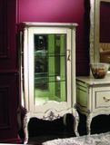 新古典玻璃门柜实木酒柜后现代展示柜欧式装饰柜金银箔家具定做