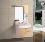 简约新款PVC玉石台盆整体柜洗手洗脸组合浴室柜带花洒龙头镜柜