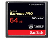 正品 闪迪SanDisk CF 64G 1067X 160M至尊超极速存储卡单反相机卡