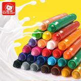 宝宝画笔无毒可水洗旋转儿童蜡笔幼儿画画笔涂鸦涂色笔油画棒24色
