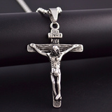 浪漫派对基督耶稣十字架项链潮男 日韩钛钢吊坠 韩版个性挂饰