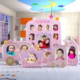 儿童相框挂墙创意组合7寸6寸婴儿照片框宝宝可爱相架摆台周岁礼物