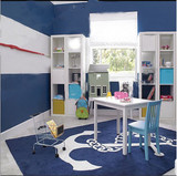 现代简约地中海晴纶卡通地毯船儿童房/客厅/卧室满铺宜家地毯定做