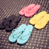 韩国夏季情侣男 女人字拖  沙滩度假学生凉拖  平跟纯色休闲拖鞋