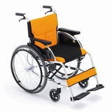 三贵MiKi手动轮椅车MCS-43L轻便折叠 大轮 舒适 老人残疾人代步车