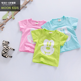 宝宝卡通短袖T恤夏季男女童汗衫半袖衫婴儿上衣服1-3周岁小童装潮