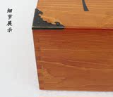 收纳盒带锁收纳箱复古密码木盒子首饰盒包邮长方形实木质办公桌面