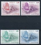 外国邮票 全新邮票 摩纳哥1987年蝴蝶 集邮 收藏 天空