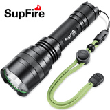 SupFire神火正品C8强光手电筒T6可充电LED户外骑行家用探照灯远射