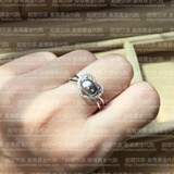 (香港代购)六福珠宝 18K钻石 轻松熊戒指