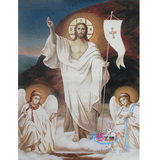 天主教圣物圣像棉织布画像/基督教/耶稣复活77号图/欧式风格