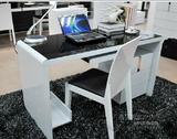简约现代 白色烤漆电脑桌 写字台 办公桌 钢琴烤漆书桌 特价直销