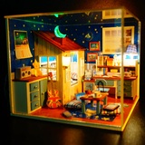 diy小屋星语心愿手工拼装小房子模型玩具小屋创意生日礼物送女孩