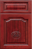 【月龙居】定制实木橱柜门板厂家直销衣柜门橱柜门红橡开放漆工艺