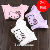 女童加绒kitty猫长袖卫衣 儿童保暖珊瑚绒长袖T恤 宝宝冬款打底衫