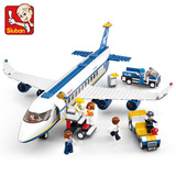 小鲁班兼容乐高拼装积木男孩拼装玩具益智6-7-8岁系列飞机模型