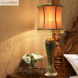 欧式奢华台灯客厅卧室床头灯装饰陶瓷台灯美式复古现代简约灯护眼