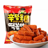 韩国进口零食元祖甜辣炒年糕条大包装110g甜辣打糕条