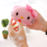 hello Kitty日本可爱猫脸浴球 柔软舒适 沐浴球海绵搓背浴擦浴球