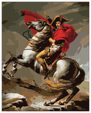 数字油画大画欧式伟人名人名画人物手绘diy大幅装饰壁画拿破仑