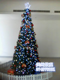 彩色圣诞球灯带圣诞树装饰品美陈布置室内外酒店广场节庆节日装饰