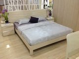 sunhoo简约现代风格 1.5/1.8米现代板式床 三氰板材家具床13K004