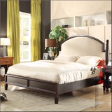 美式乡村实木床 别墅酒店双人床新古典1.8米欧式家具定制 卧室床