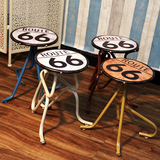 美式复古工业风酒吧凳子创意休闲凳立体花纹坐面椅个性餐厅人形凳