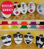 亚克力创意艺术脸谱眼镜展示架墨镜太阳镜架子贴墙摆放眼睛展示架