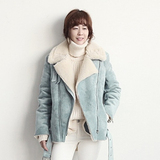 短外套女韩国2015秋冬装新款鹿皮绒羊羔毛加厚保暖学生短款棉衣潮
