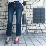 特！Mini brand 韩国进口正品！超棒版型 微喇9分显瘦牛仔裤女 秋