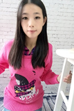 衣之琪2016秋装新款韩版卡通套头初中高中学生少女针织衫毛衣外套