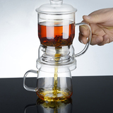 茶之恋茶具套装功夫茶具玻璃茶具套装四合一透明过滤耐热家用特价