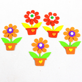 幼儿园装饰品 教室墙面环境布置装饰材料 立体花瓣小花朵泡沫贴饰