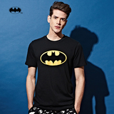 CACO【正版授权】春夏新款男装蝙蝠侠时尚休闲百搭短袖T恤GDC021
