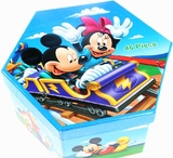 新款画笔套装礼盒儿童生日礼物迪斯尼米奇46色绘画套装会彩笔包邮