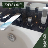 北京TOTO正品浴缸双柄双控5孔用台式混合水龙头DB216C