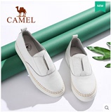 Camel/骆驼女鞋 正品 简约小白鞋女 时尚单鞋 休闲女鞋A63029605