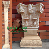 欧式罗马柱实木 东阳木雕 欧式 柱子 垭口罗马柱 木雕角花 F-18